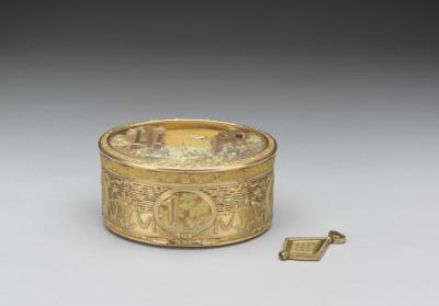 图片[2]-Chased gold mechanical automaton musical snuff box, Joseph-Etienne Blerzy, circa 1775, France-China Archive